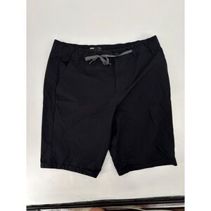Oakley Mens Hybrid Shorts Black Elastic Waist Drawstring Size 2XL Regular Fit